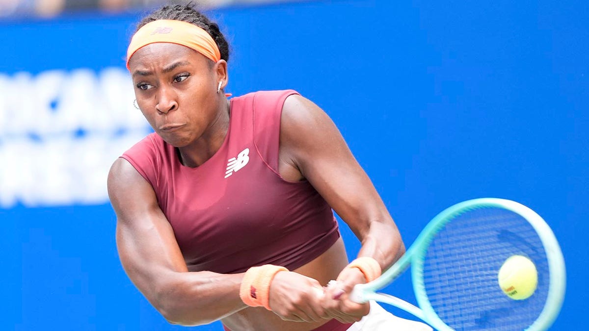 Coco Gauff backhand at US Open