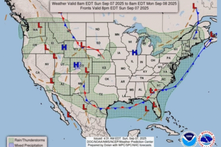 Swath of Southern States Under Threat of Flash Flooding