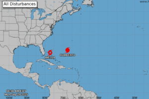 Hurricane Humberto, Tropical Storm Imelda Drive Vicious Surf: Live Tracker