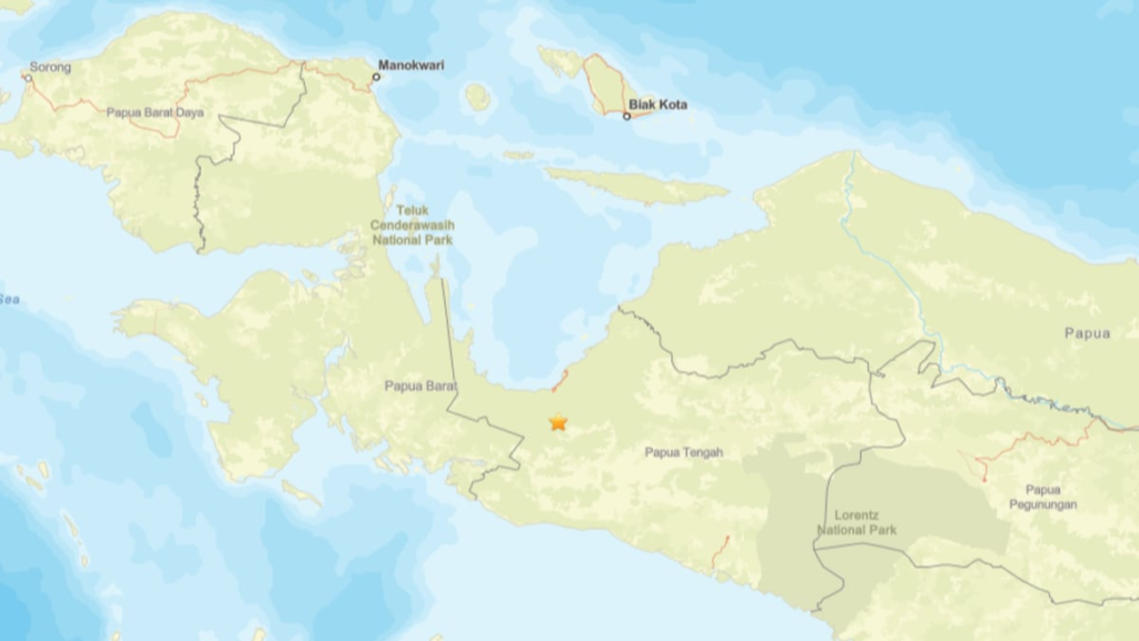 6.1-magnitude quake hits Indonesia’s Central Papua: USGS
