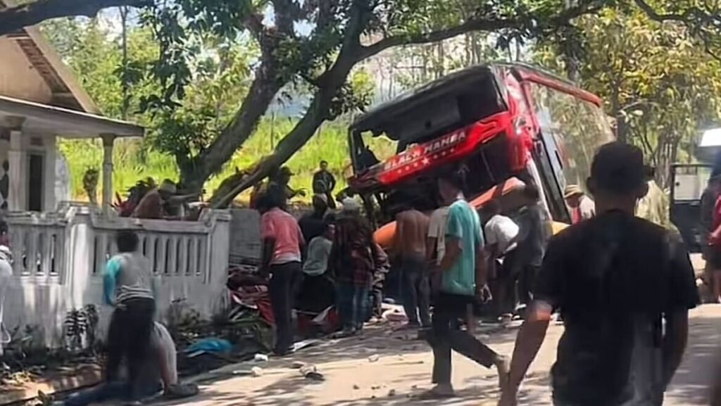 Eight killed near Indonesia’s Mount Bromo as tour bus carrying hospital workers and family members crashes