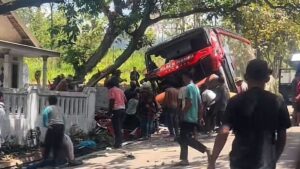 Eight killed near Indonesia’s Mount Bromo as tour bus carrying hospital workers and family members crashes