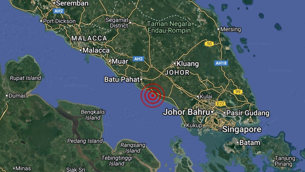 3.5-magnitude earthquake strikes Johor again after August tremors