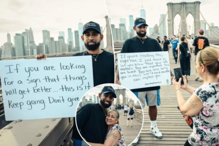 Exclusive | Brooklyn man battling mental illness finds healing through giving back — delivering hugs, support to stressed NYC commuters