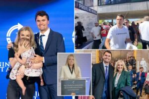 Erika Kirk vows to continue slain husband Charlie’s ‘American Comeback’ college tour this fall and grow the movement: ‘We’ll never surrender’
