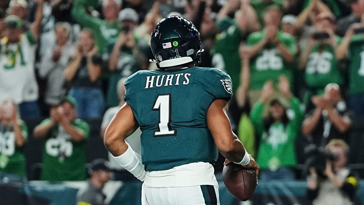 Jalen Hurts after a touchdown
