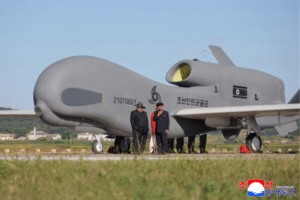 North Korea’s Copycat US Drone Takes Flight As Kim Jong Un Watches On