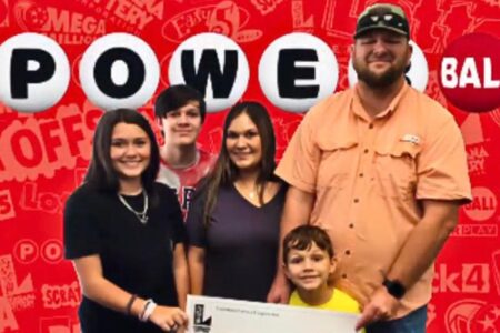 Family misses B powerball jackpot by just one number, collects 0K instead