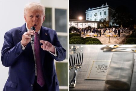 Trump unveils new ‘Rose Garden Club’ at White House