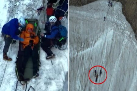 Snowboarder rescued hours after plummeting over edge of Colorado glacier