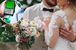Newlyweds are setting up credit card machines at their receptions for this tacky reason: ‘Don’t be tight, pay for our flight’