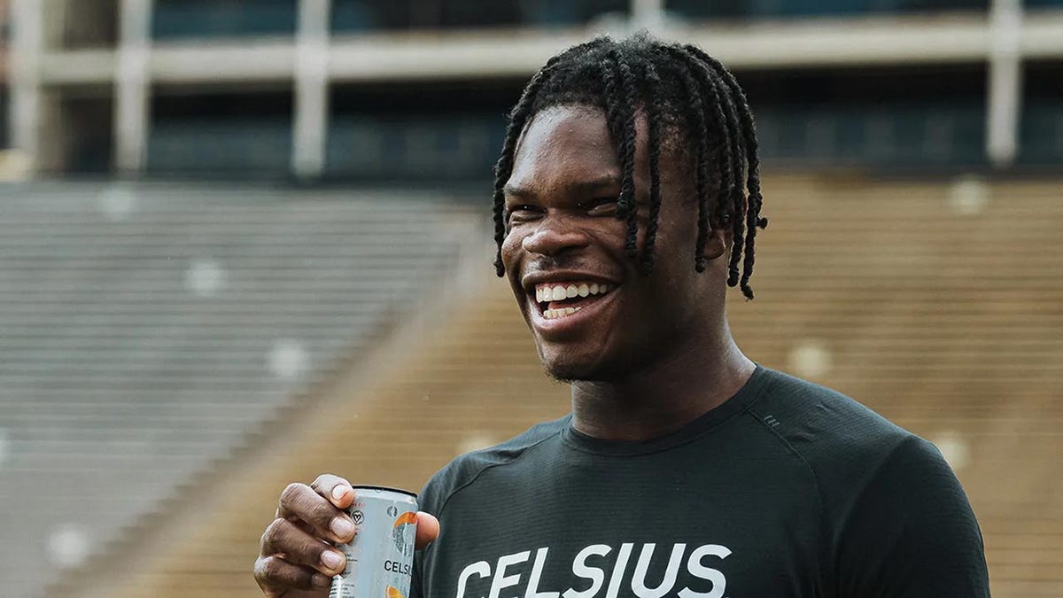 Travis Hunter with CELSIUS