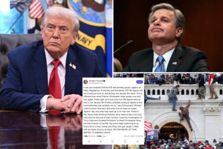 Trump rages at bombshell report alleging FBI had 274 plainclothes agents in crowd during Capitol riot
