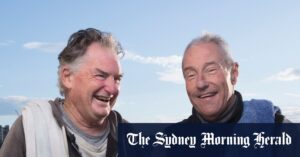 Adrian Newstead and Russell Cheek, Icebergs swimmers