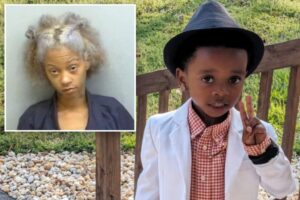 Boy, 7, dies with head stuck in car window while drugged-up mom was ‘passed out’ in front: cops