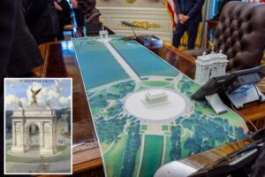 Trump shares rendering of massive stone monument for DC to mark America’s 250th birthday