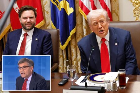 Trump mocks ABC’s George Stephanopoulos, says he’ll refuse their questions over treatment of JD Vance