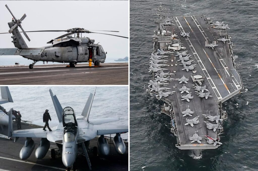 Navy fighter jet, helicopter based off aircraft carrier crash into South China Sea within 30 minutes Navy fighter jet, helicopter based off aircraft carrier crash into South China Sea within 30 minutes