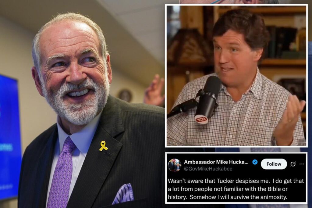 Mike Huckabee fires back at Tucker Carlson’s offensive rant about ‘brain virus’ of Christian Zionism