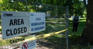 City clears encampment from Toronto park for second time in a few days