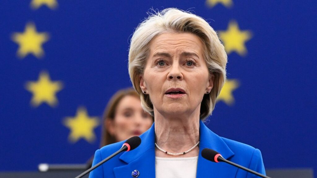 Don’t fall for Putin’s trap, von der Leyen says on motions of censure