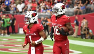 Cardinals legend Larry Fitzgerald has faith in Marvin Harrison Jr, Kyler Murray despite ‘tough’ division odds