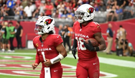 Cardinals legend Larry Fitzgerald has faith in Marvin Harrison Jr, Kyler Murray despite ‘tough’ division odds