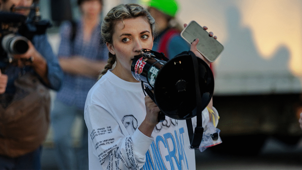 DHS rips ‘dishonest, desperate’ Gen Z candidate who raged against Kristi Noem’s ‘crimes’ at anti-ICE protest