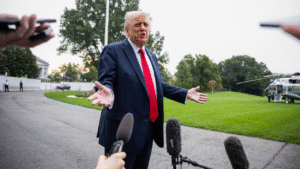 Trump says government shutdown layoffs are ‘up to’ Dems as standoff continues