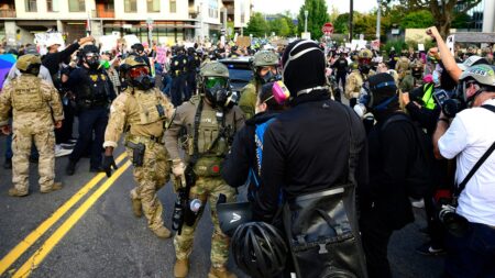 Portland police chief touts ‘crowd support’ approach as ICE facility faces ongoing violence