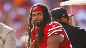 49ers star linebacker Fred Warner carted off field with gruesome ankle injury against Buccaneers