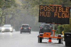 Warning Issued as California Could Be Hit by Significant Mudslides