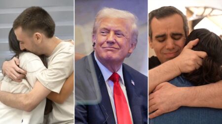 Freed hostages’ loved ones thank Trump for reuniting them after more than two years