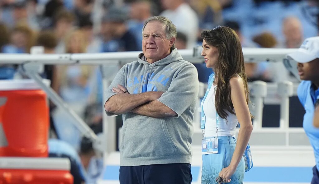 Bill Belichick, Jordon Hudson’s hot mic moment leaked amid UNC’s drama-filled season