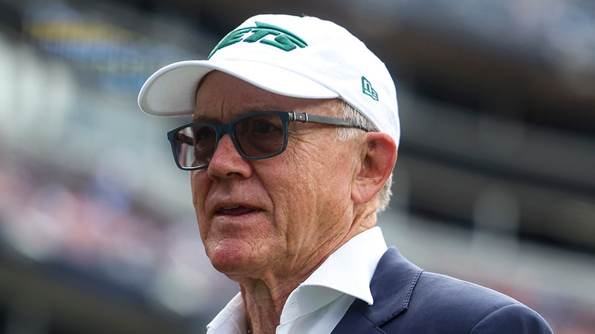 New York Jets owner Woody Johnson looks