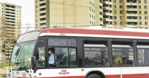 Woman dies after being pinned under TTC bus in Toronto, police say