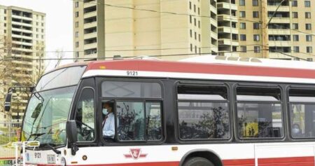 Woman dies after being pinned under TTC bus in Toronto, police say