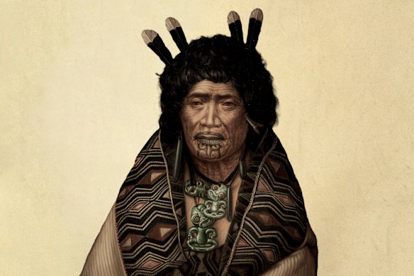 Waitangi Treaty signatory Te Rangitopeora, songwriter and leader in 1863.