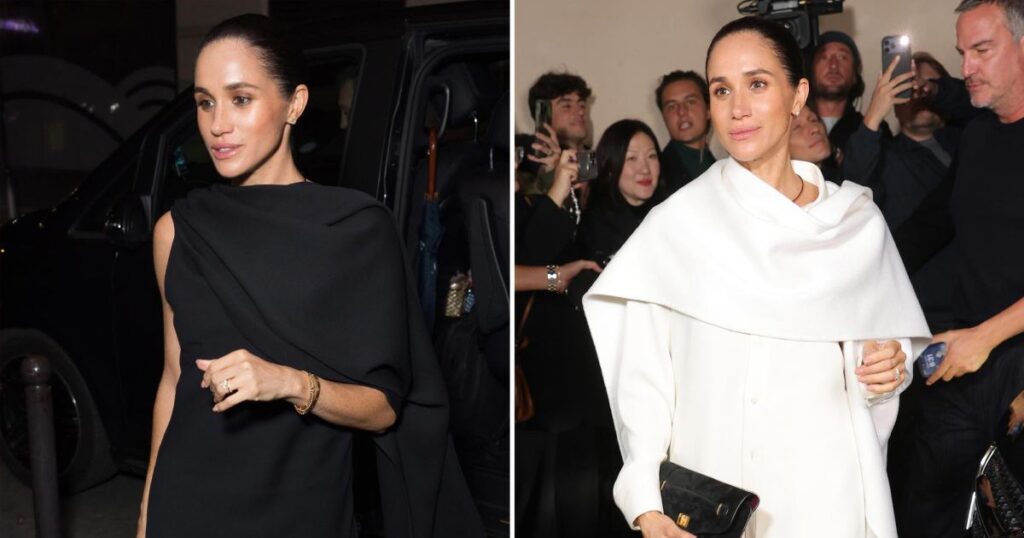 Every Outfit Meghan Markle Wore During Surprise Paris Fashion Week Appearance: Her Pantsuit, Dress and More