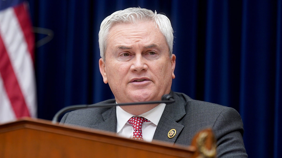 James Comer in a hearing at the capitol