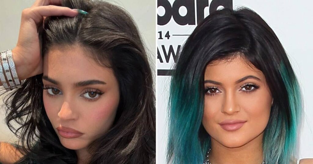 Kylie Jenner Revives Her Teal Hair 10 Years Later for King Kylie Cosmetics Collection: ‘She Is Back’