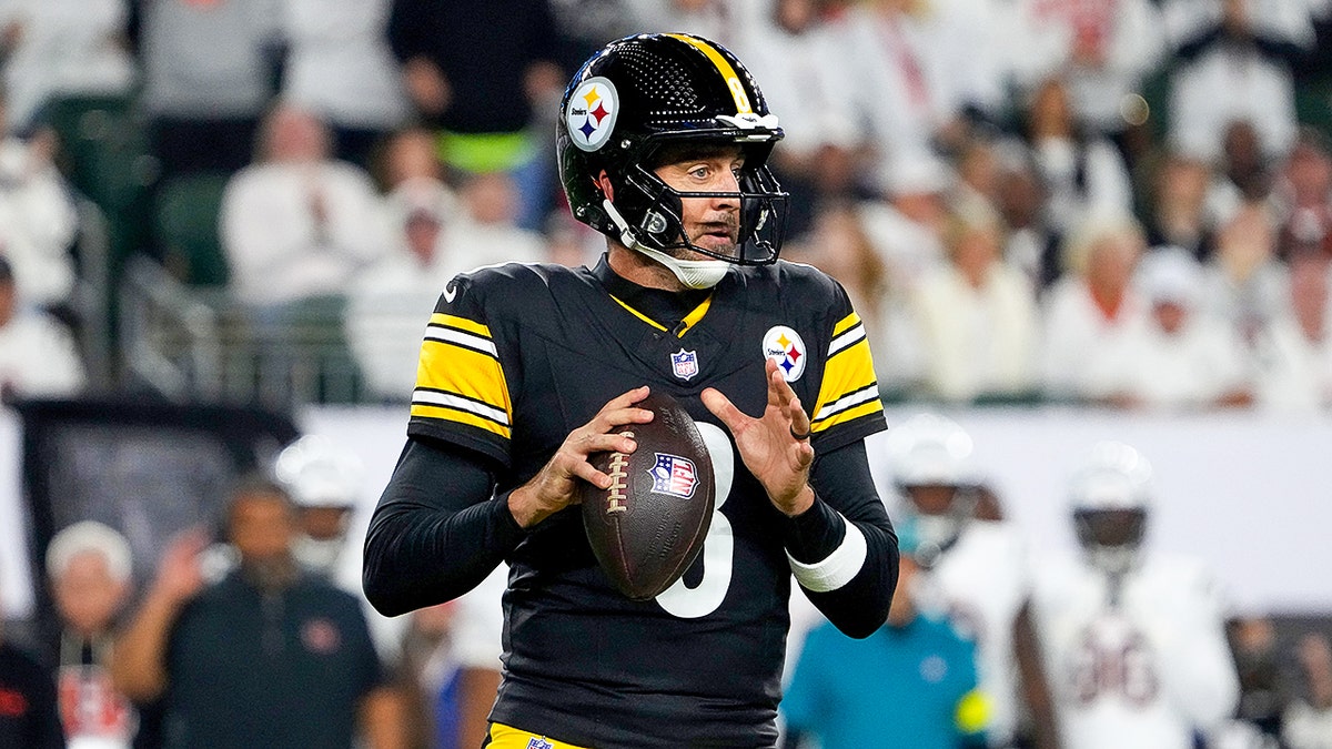 Aaron Rodgers looks to pass