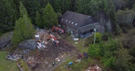 Residential school buildings demolished on B.C. island, survivor says it’s a new chapter