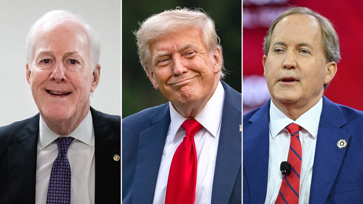 Left to Right: Sen. John Cornyn; President Donald Trump; Texas Attorney General Ken Paxton