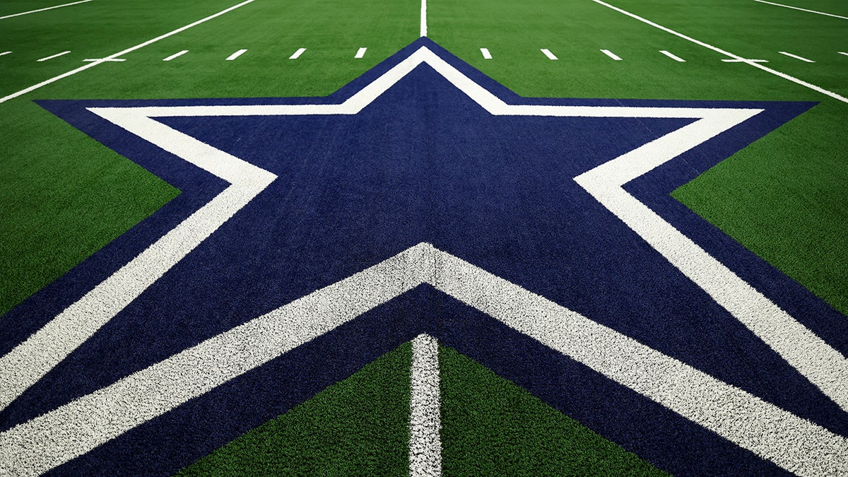 Detailed view of the Dallas Cowboys logo