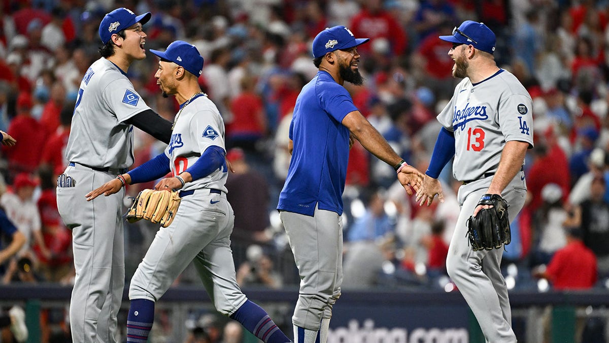 Dodgers celebrate win