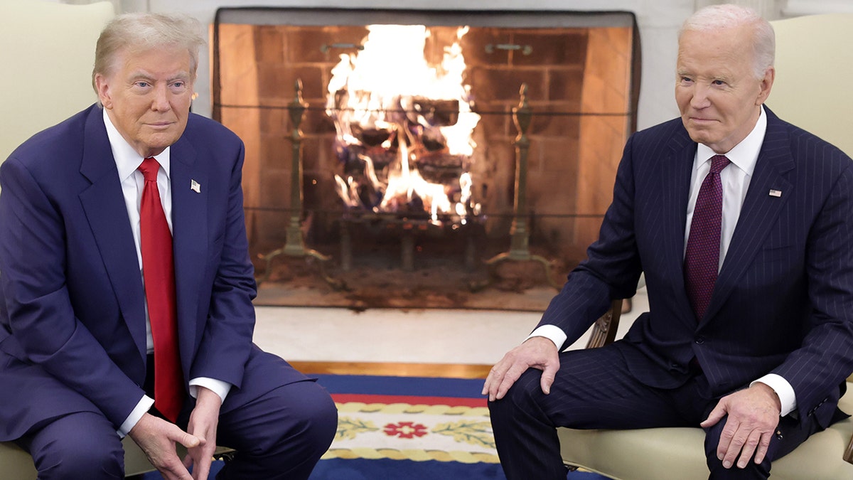 President-elect Donald Trump meets with President Joe Biden in 2024