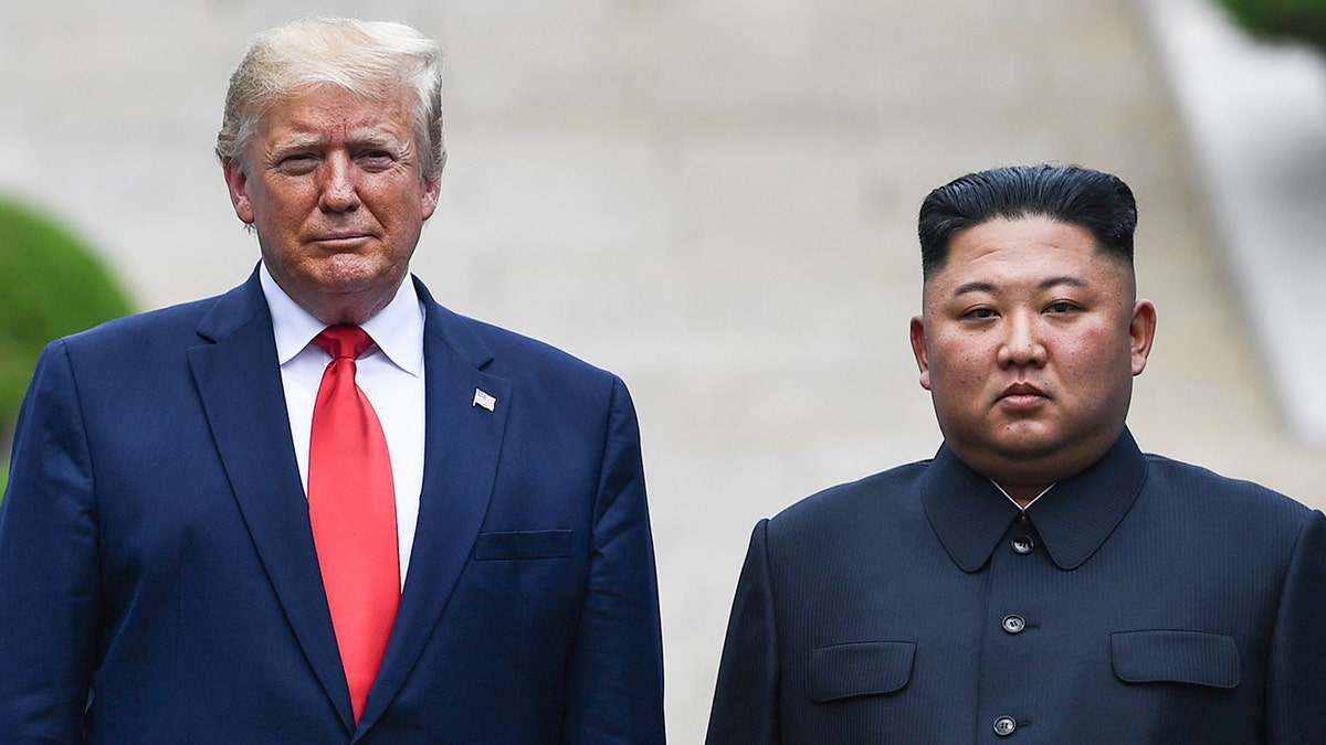 President Donald Trump and North Korea's Kim Jong Un in 2019
