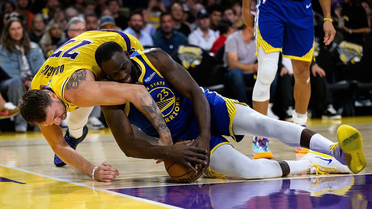 Draymond Green and Luka Doncic
