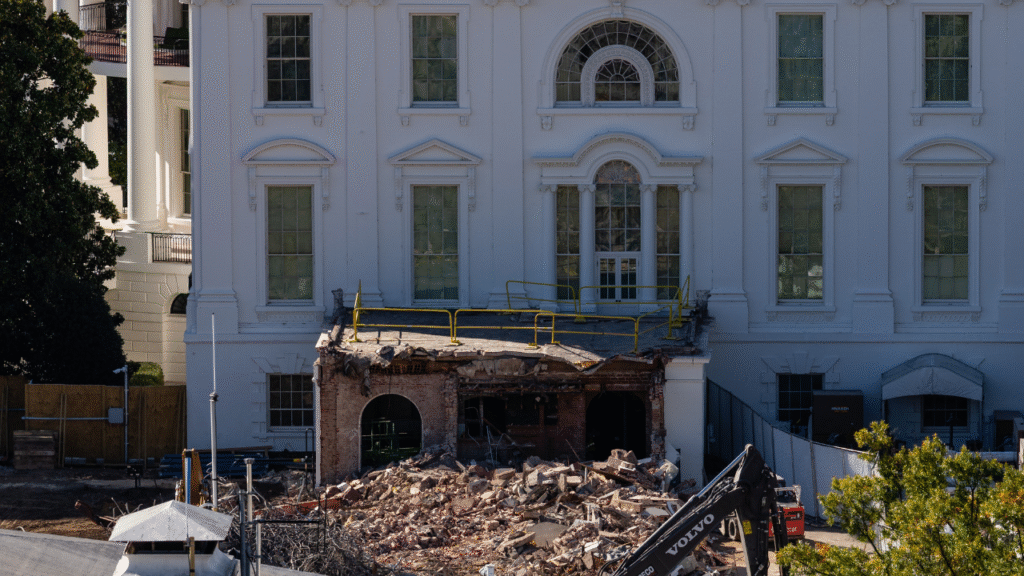 PHOTOS: The making of Trump’s White House ballroom, a look at the construction progress
